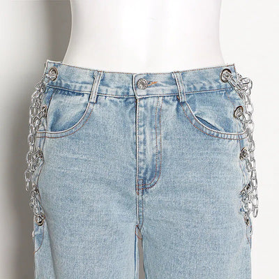 Vintage Chained Jeans - Love Beyond, LLC
